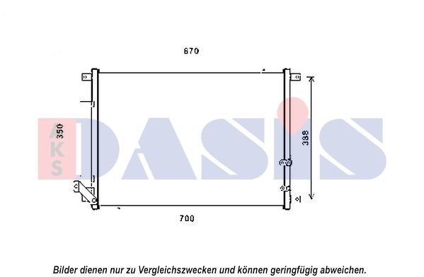 AKS DASIS Air conditioning condenser Article number: 522072N cheaply