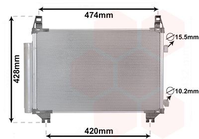 VAN WEZEL Air conditioning condenser Article number: 53005665 cheaply