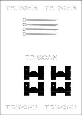 TRISCAN 8105 101329 Lisakomplekt, ketaspiduriklotsid TRANSIT 2.0 76 HP Bensiin 1992