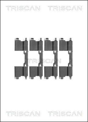 TRISCAN 8105 101599 Set accesorii, placute frana JUMPY 2.0 BlueHDi 122 CP motor diesel