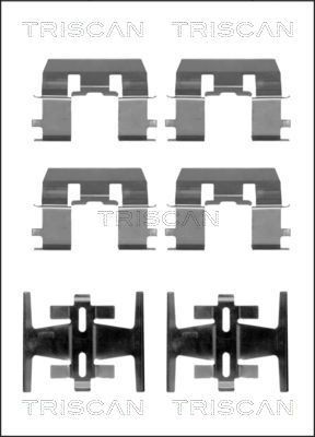 TRISCAN 8105 101603 Set accesorii, placute frana CR-V 2.0 (RD1) 133 CP benzina 2002