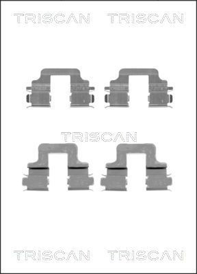 TRISCAN 8105 101652 Set accesorii, placute frana V60 D5 Hybrid AWD 230 CP Diesel/electro 2018