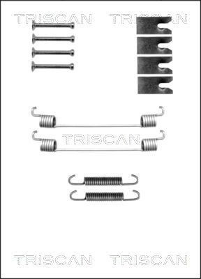 TRISCAN 8105 102598 Lisakomplekt, Piduriklotsid YARIS 1.4 D (NLP130_) 90 HP Diisel 2020