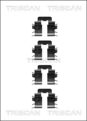 TRISCAN 8105 141607 Set accesorii, placute frana MICRA 1.0 i 16V 54 CP benzina 2007