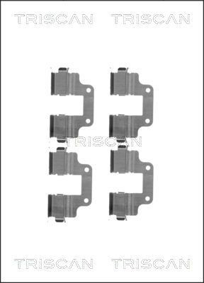 TRISCAN 8105 171599 Accessoireset, schijfremblok PATRIOT 2.4 4x4 170 PK Benzine 2017