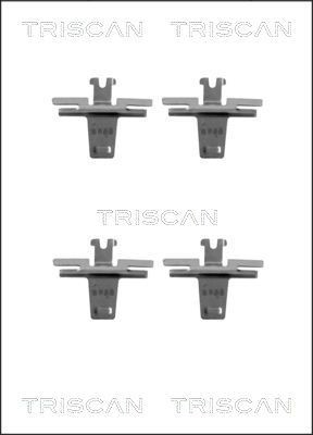TRISCAN 8105 401452 Комплект принадлежности, дискови накладки ALTO 0.8 (SB308, MA800) 39 K.C. бензин 1994