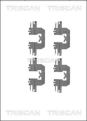 TRISCAN 8105 501586 Lisakomplekt, ketaspiduriklotsid MX-5 2.0 (ND6E) 184 HP Bensiin