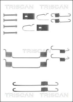TRISCAN 8105 502554 Lisakomplekt, Piduriklotsid 121 1.1 54 HP Bensiin 1997