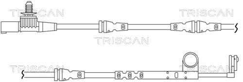TRISCAN Warning Contact Set, brake pad wear Article number: 8115 17011 cheaply