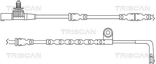 TRISCAN Warning Contact Set, brake pad wear Article number: 8115 17012 cheaply