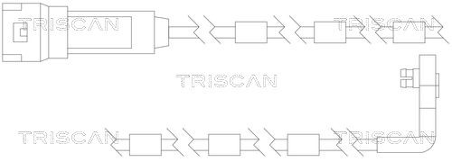 TRISCAN Warning Contact Set, brake pad wear Article number: 8115 24010 cheaply