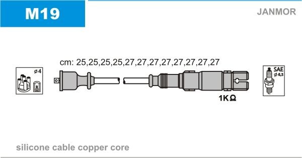 JANMOR Ignition Cable Kit Article number: M19 cheaply