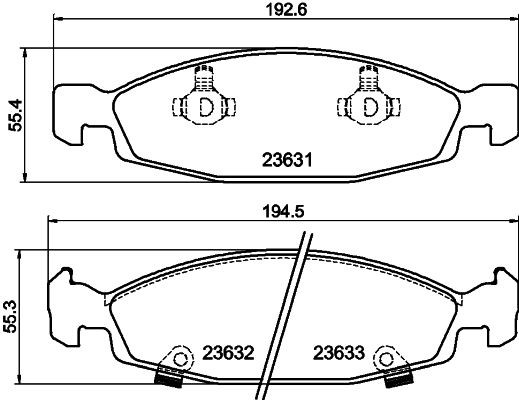 MINTEX Brake pad set Article number: MDB2153 cheaply
