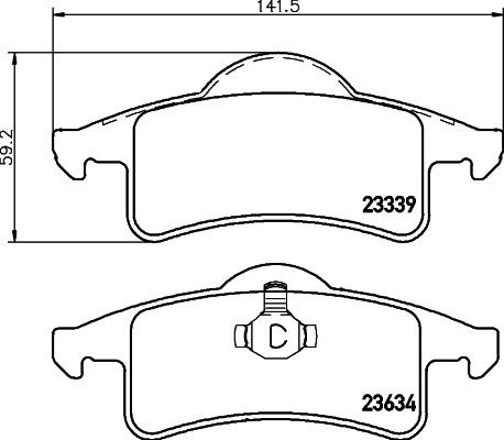 MINTEX Brake pad set Article number: MDB2154 cheaply