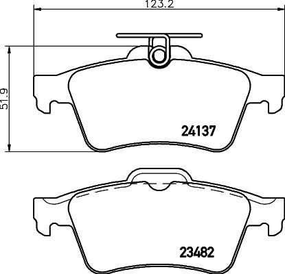 MINTEX Brake pad set Article number: MDB2686 cheaply