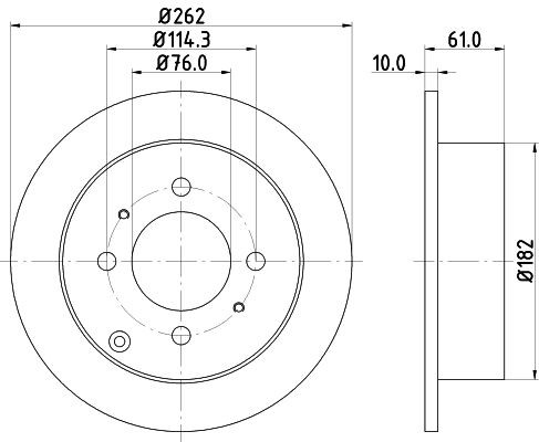 MINTEX Brake disc Article number: MDC1854 cheaply