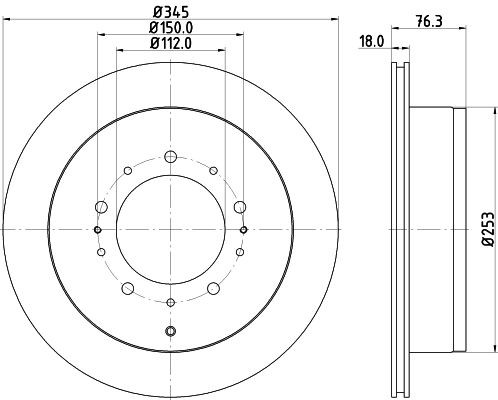 MINTEX Brake disc Article number: MDC2288 cheaply