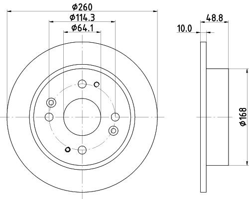 MINTEX Brake disc Article number: MDC820 cheaply