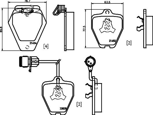 MINTEX Brake pad set Article number: MDB2037 cheaply