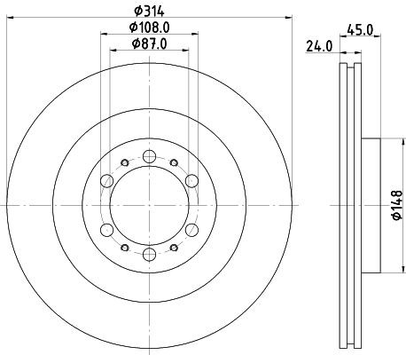 MINTEX Brake disc Article number: MDC1405 cheaply