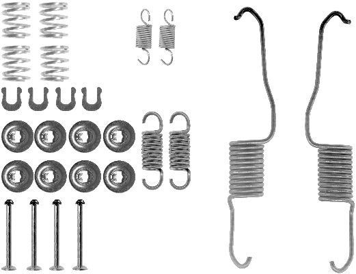 TEXTAR 97028900 Accessory Kit, brake shoes CRESSIDA 2.4 TD (LX71) 90 PS Diesel 1988