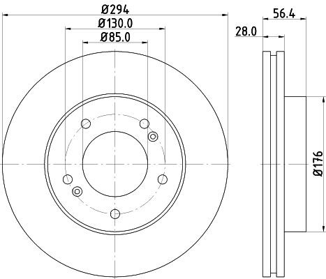 MINTEX Brake disc Article number: MDC2211 cheaply