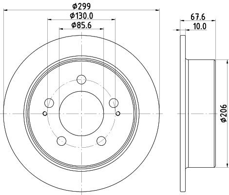 MINTEX Brake disc Article number: MDC2212 cheaply
