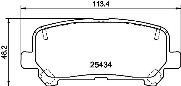MINTEX Комплект спирачно феродо, дискови спирачки артикулен номер: MDB3308 евтино