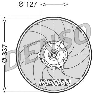 DENSO Fan, radiator Article number: DER21004 cheaply