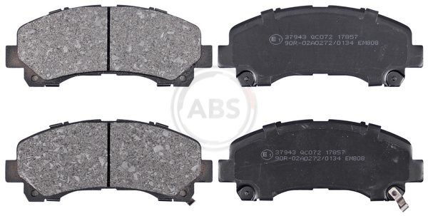 A.B.S. Brake pad set Article number: 37943 cheaply