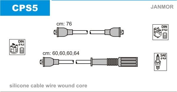 JANMOR Ignition Cable Kit Article number: CPS5 cheaply