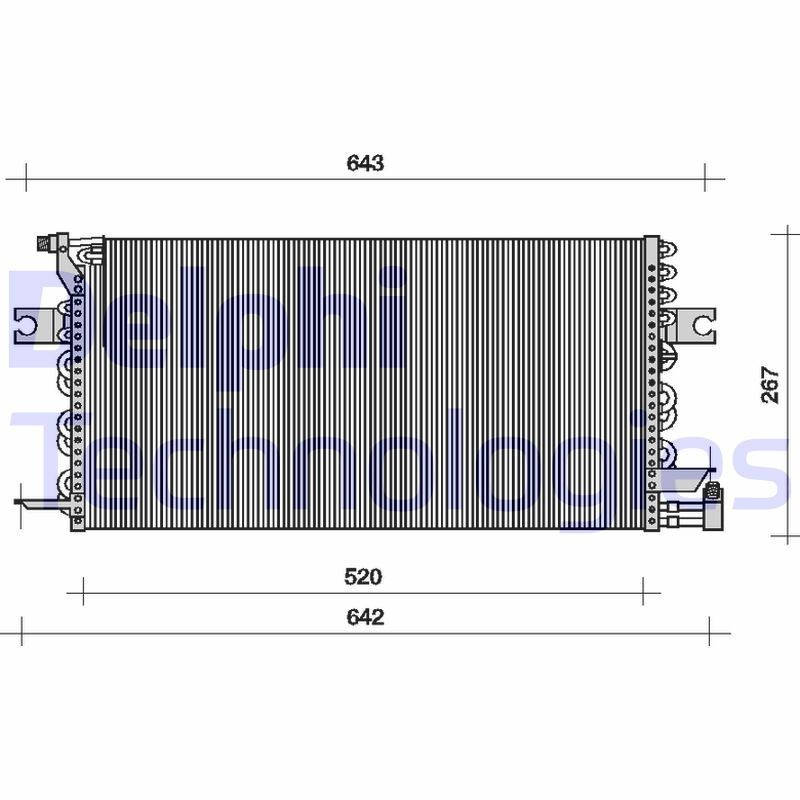 DELPHI Кондензатор, климатизация артикулен номер: TSP0225096 евтино