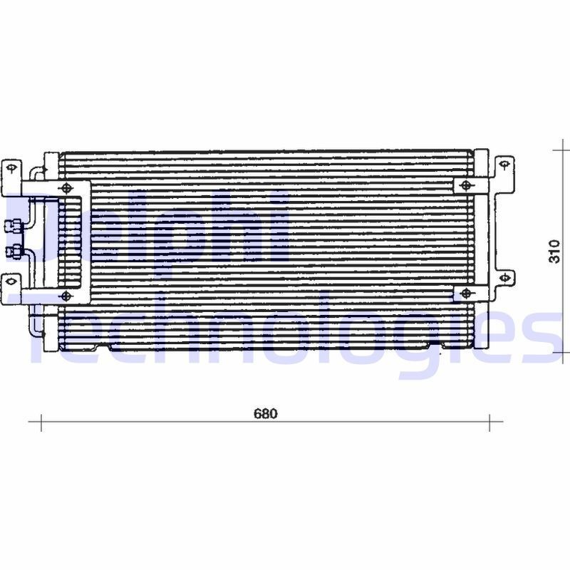 DELPHI Air conditioning condenser Article number: TSP0225075 cheaply