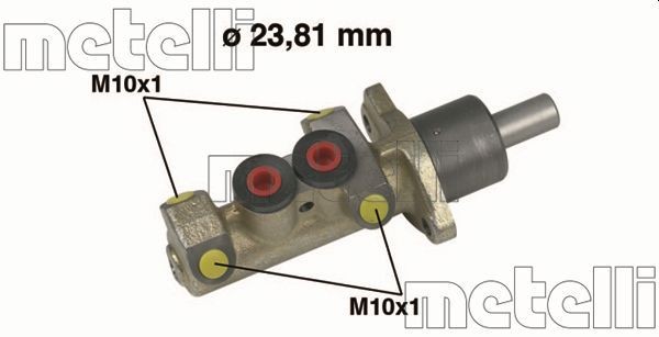 METELLI Peapiduri silinder Artikli number: 05-0253 soodsalt