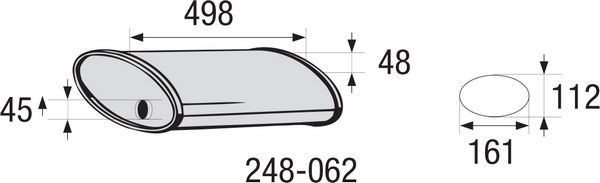 BOSAL Middle Silencer, universal Article number: 248-062 cheaply