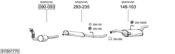 BOSAL Kesksummuti Artikli number: 185-105 soodsalt