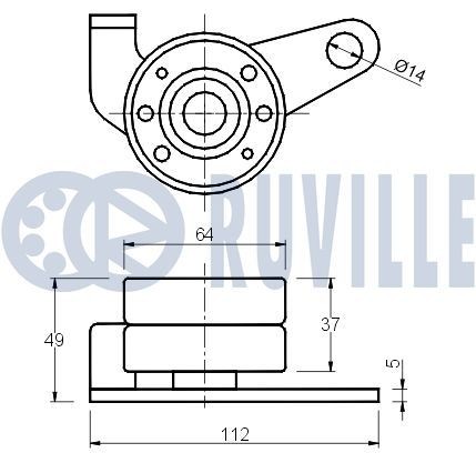 RUVILLE Wheel bearing kit Article number: 5236 cheaply