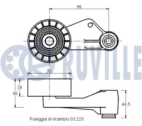 RUVILLE Top strut mount Article number: 827900 cheaply