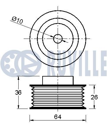 RUVILLE 5582350 Pulley Set, timing belt 127 1.3 D 45 PS Diesel 1986
