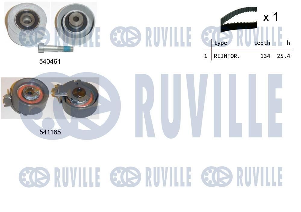 RUVILLE 5692550 Pulley Set, timing belt MR 2 2.0 Turbo (SW20_) 227 PS Petrol 1999