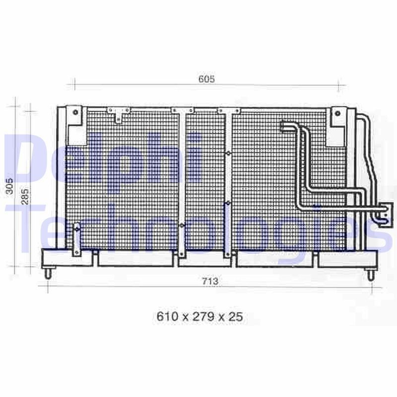 DELPHI Kondensaator, kliimaseade Artikli number: TSP0225354 soodsalt