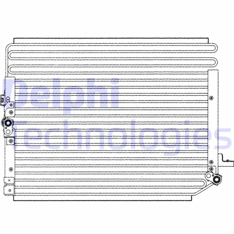 DELPHI Air conditioning condenser Article number: TSP0225203 cheaply