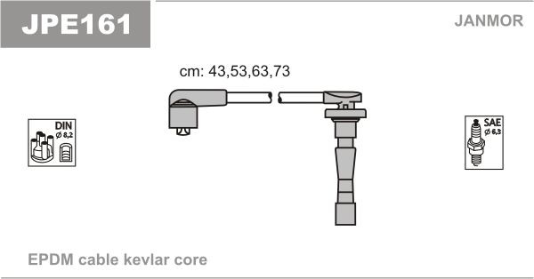 JANMOR Ignition Cable Kit Article number: JPE161 cheaply