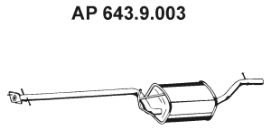EBERSPÄCHER Middle silencer Article number: 643.9.003 cheaply