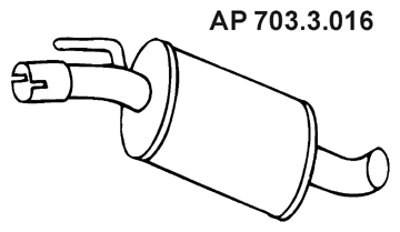 EBERSPÄCHER Middle silencer Article number: 703.3.016 cheaply