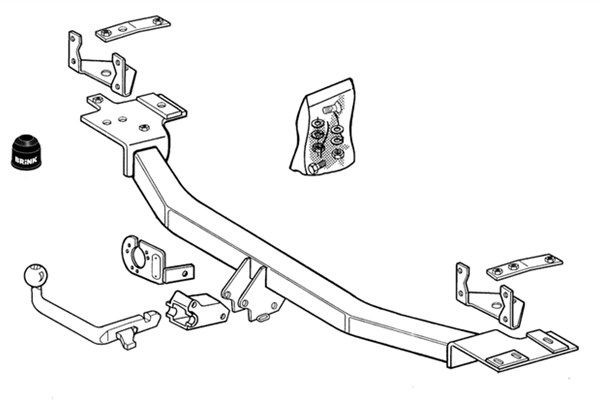 BRINK Trailer Hitch Article number: 346000 cheaply