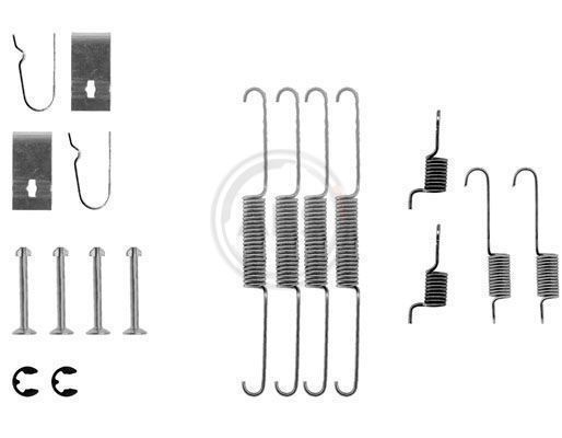 A.B.S. 0636Q Accessory Kit, brake shoes 626 2.0 D (GC10F1) 63 PS Diesel 1987