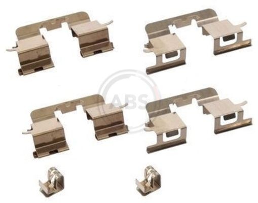 A.B.S. 1290Q Accessory Kit, disc brake pads AVENSIS 2.0 VVT-i (ACM20_) 150 PS Petrol 2009