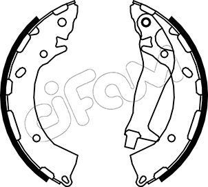 CIFAM Brake Shoe Set Article number: 153-189 cheaply