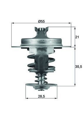 MAHLE ORIGINAL Thermostat Article number: TX 67 83D cheaply